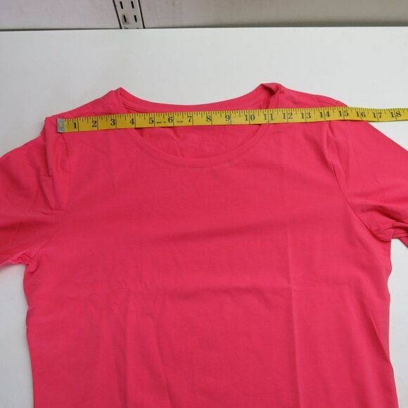 Escalier Long Sleeve Shirt Women's Size Medium Pink Cotton Spandex Blend - Picture 4 of 13
